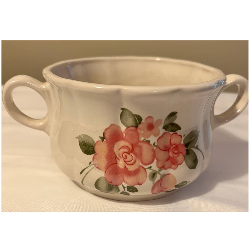 Gibson Housewares Roseland‎ Pink Soup Mug 20 oz. 3" x 5"